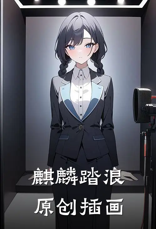 麒麟踏浪原创插画