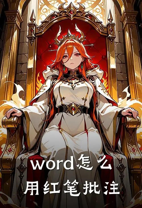 word怎么用红笔批注