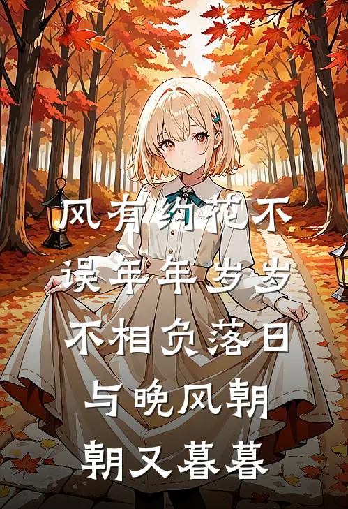 风有约花不误年年岁岁不相负落日与晚风朝朝又暮暮